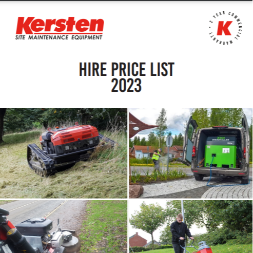 Kersten Hire price list cover